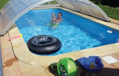 Vyhřívaný bazén 6x3 m s posezením a grilem